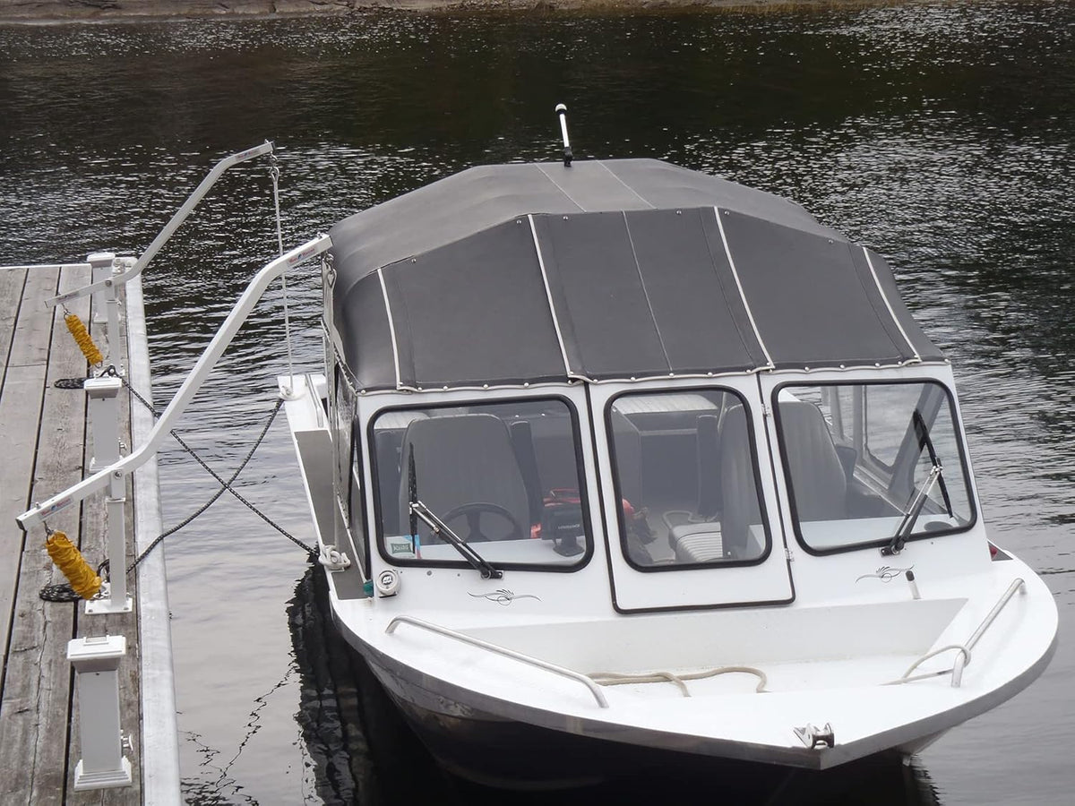 Dock Edge Side Mooring Arms and Wake Watcher Mooring System Lines and Hardware, 3500-Pound