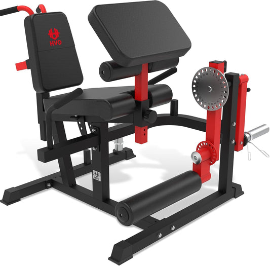 Leg Extension and Curl Machine - Home Gym Leg Extension Equipment - Leg Hamstring Exercise - Supine Sitting Position - Adjustable Size