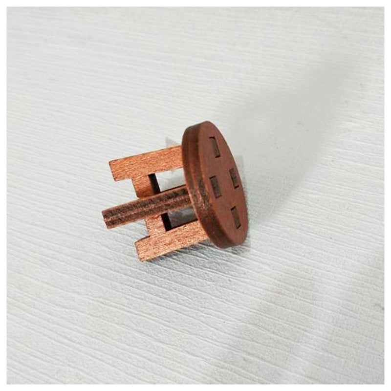 Mini wooden round stool decorative ornament