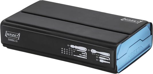 Hazet 2200SC-31 SmartCase 73-Piece Bit Set �� 1/4" Drive, Foldable