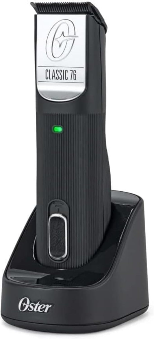 Professional Classic 76 Wireless Hair Clippers, Adjustable Speed, Black