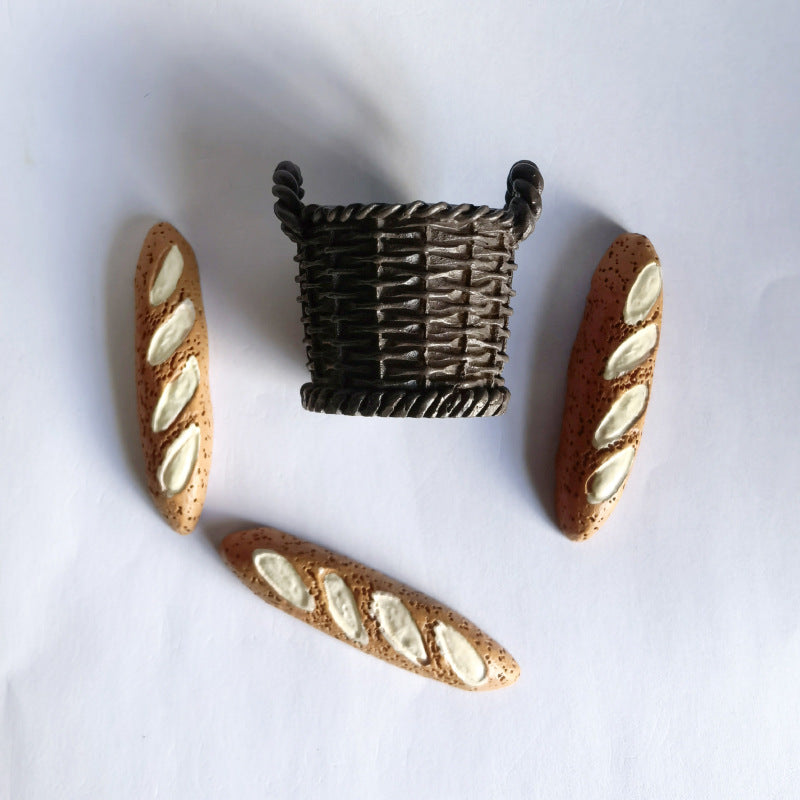 Mini French Bread Bakery Display Decoration