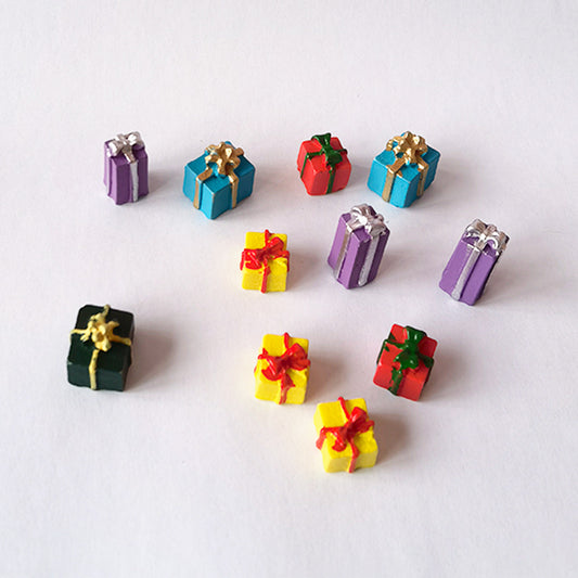 Mini resin Christmas gift bag ornament