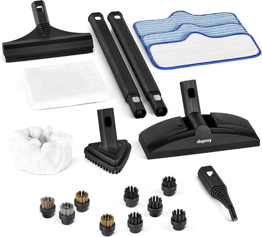 17-in-1 Steam Cleaner, Chemical-Free, 99.9% Bacteria Elimination for Home & Car