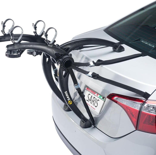 2-seater bicycle trunk rack, black