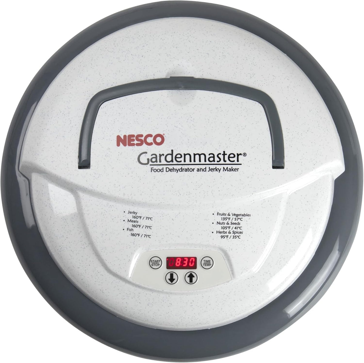 Garden-style food dehydrator, white model