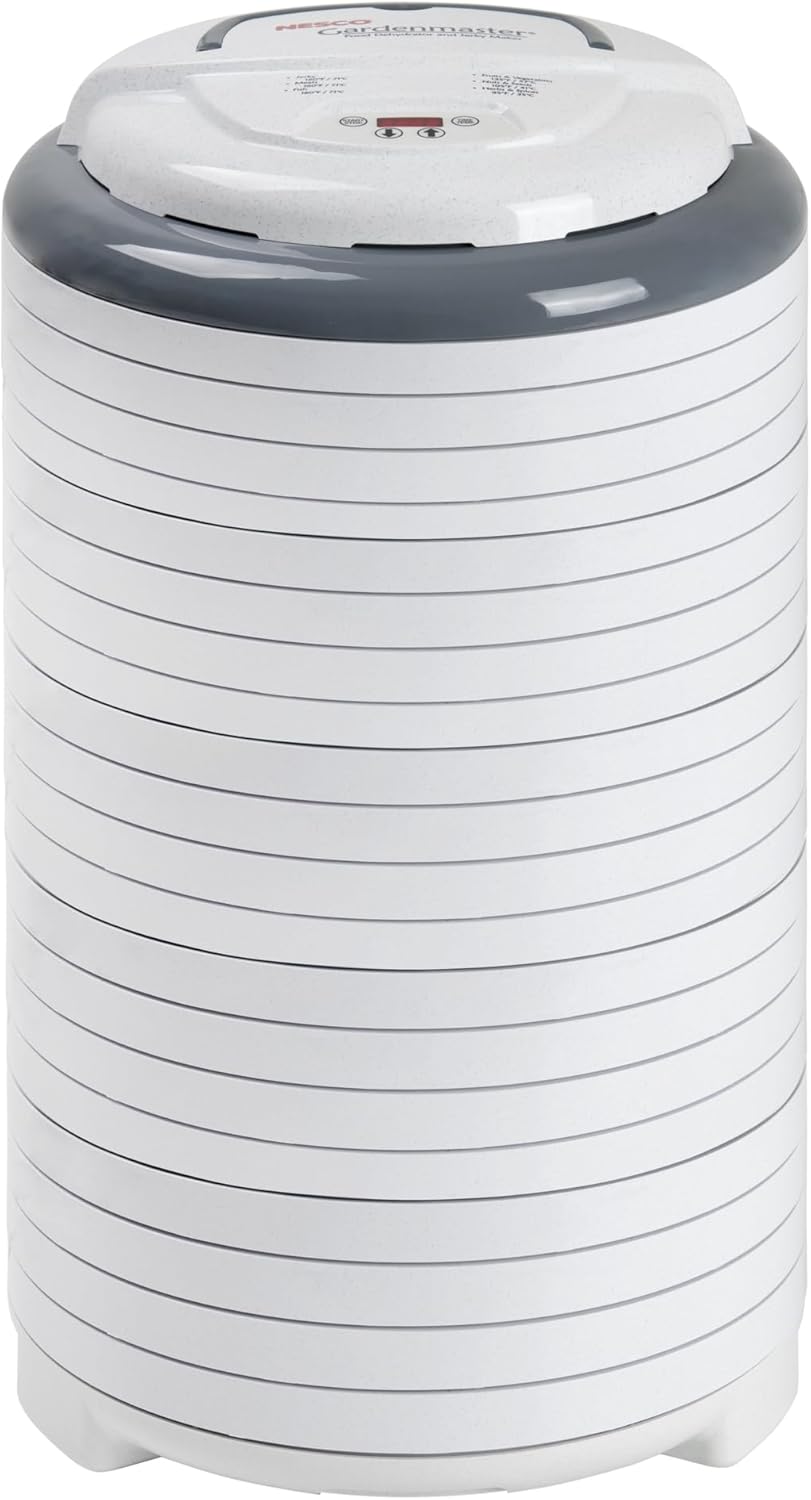 Garden-style food dehydrator, white model