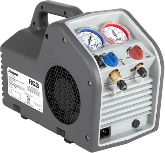 Portable 115V 60Hz Refrigerant Recovery Machine, Liquid & Vapor Compatible