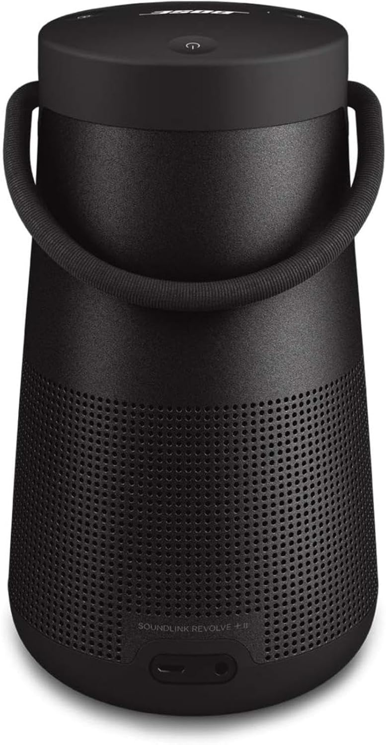 Portable Bluetooth speaker - Wireless waterproof speaker, equipped with long-lasting battery and handle, black version