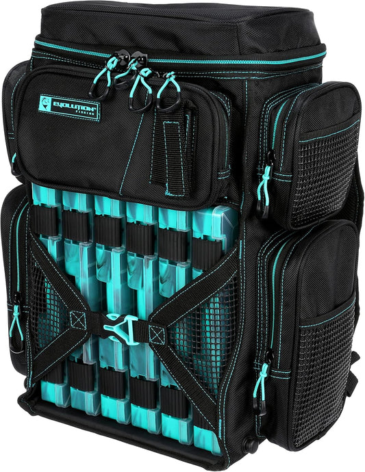 Outdoor men's and women's universal adjustable, high-strength version raft fishing tackle backpack - Green