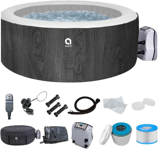 2-3 Person Inflatable Hot Tub �� 105 Jets, 686L, Dual Heating & Cover