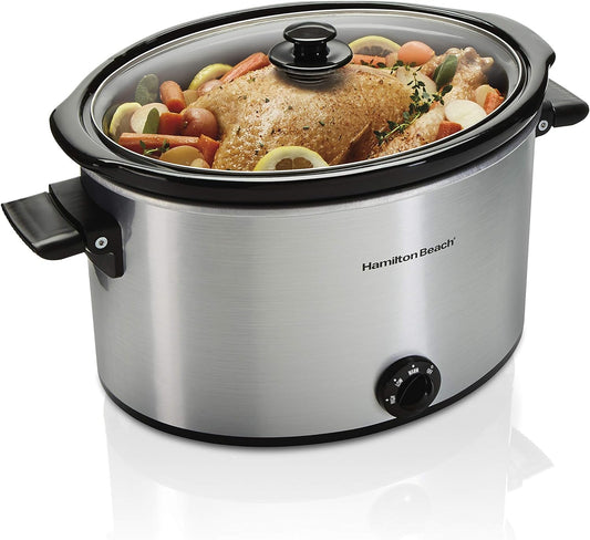 Extra-large capacity "fixed or slow-cooking" electric pressure cooker, capacity 10 liters, black