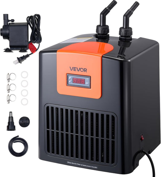 52 Gallon 1/10 HP Aquarium Chiller, Quiet Water Cooler for Fish Tank & Hydroponics