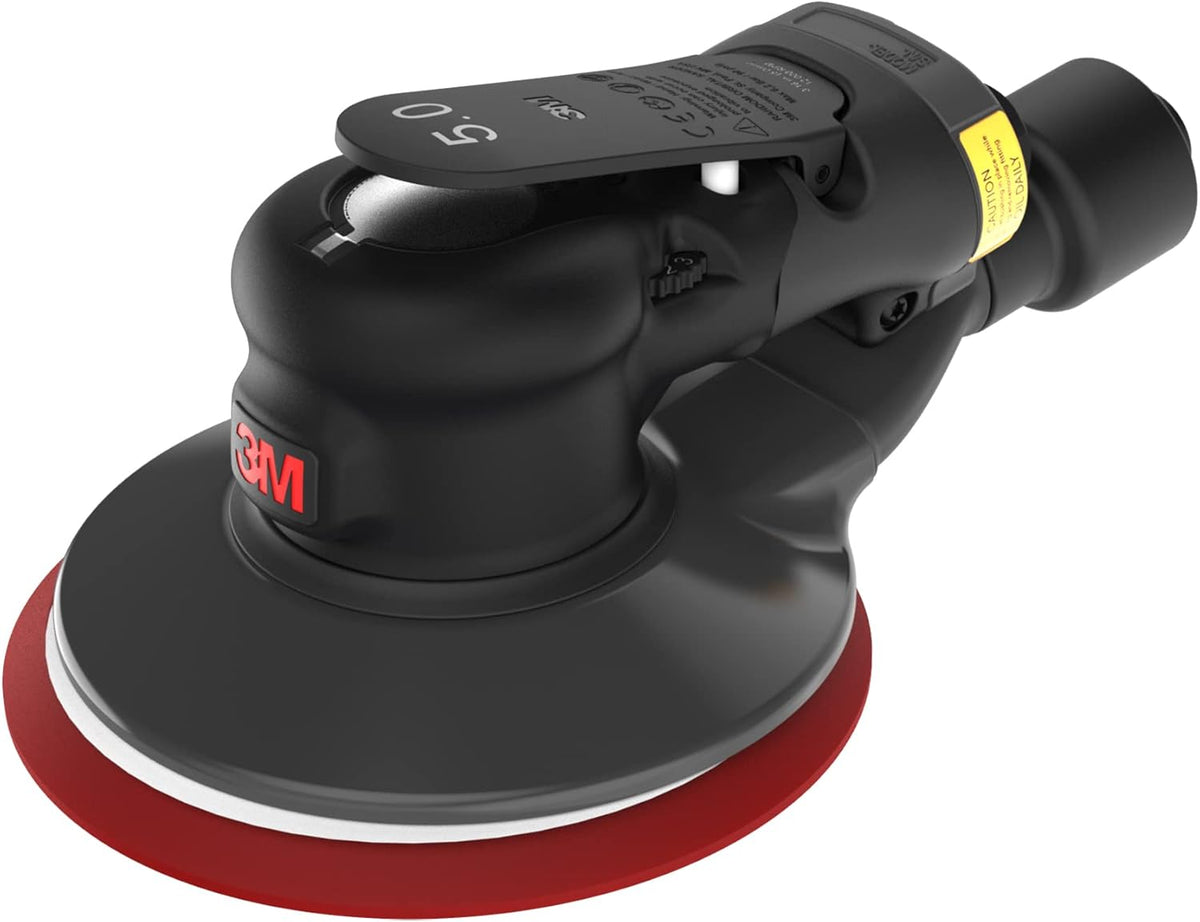 Electric random track sanding machine, diameter 6 inches, central vacuum type, track diameter 3/8 inch, each box contains 1 piece, black