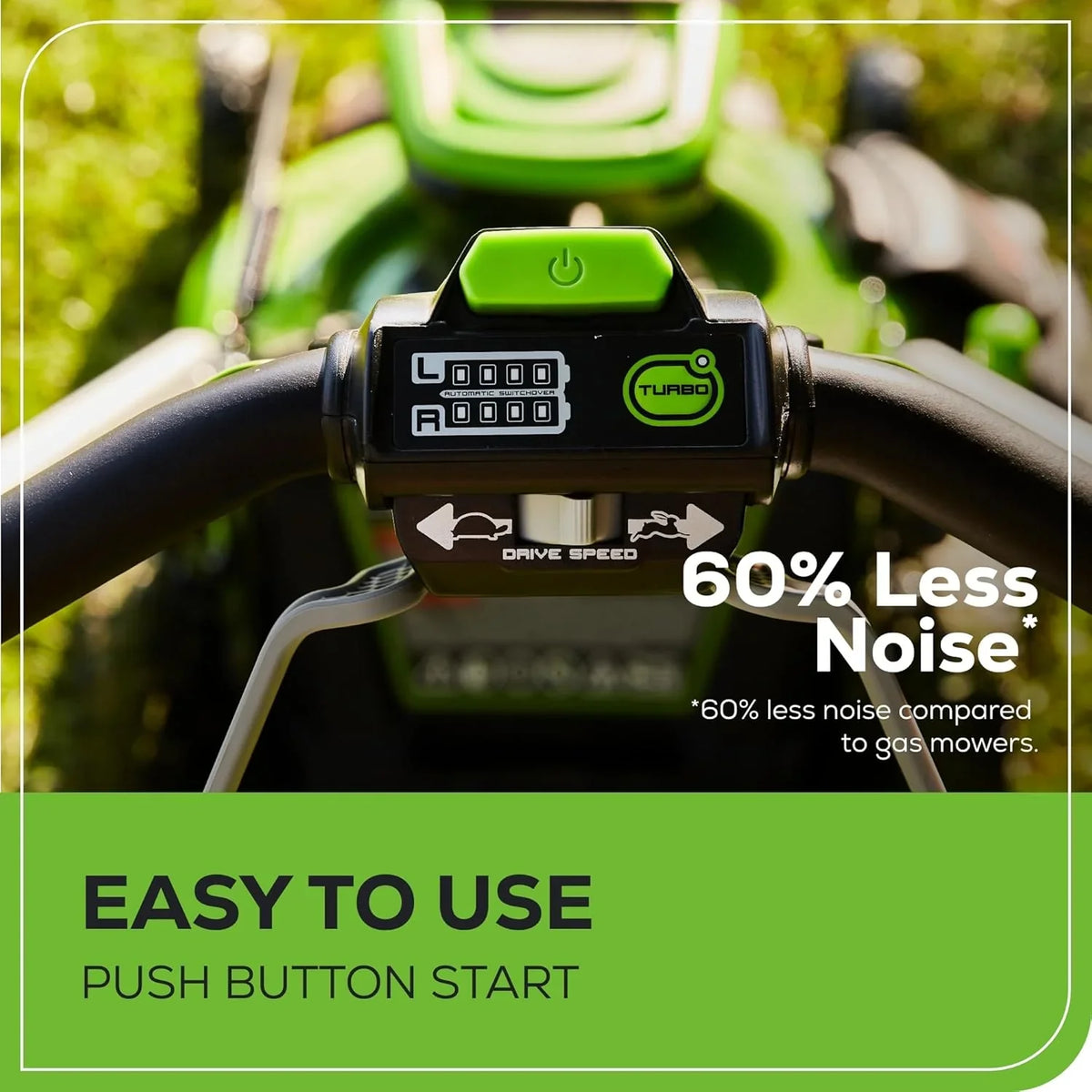 60V 21" Cordless Self-Propelled Lawn Mower, 2 x 4.0Ah Batteries & Dual Port Rapid Charger