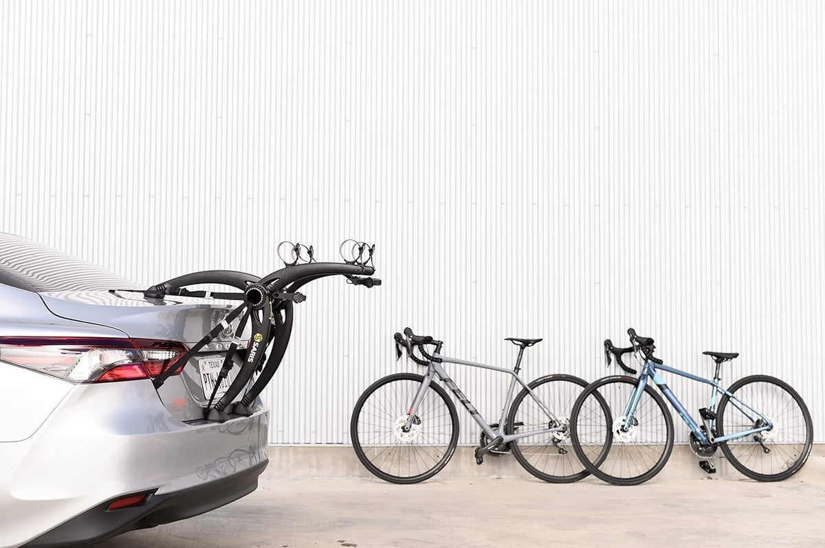 2-seater bicycle trunk rack, black