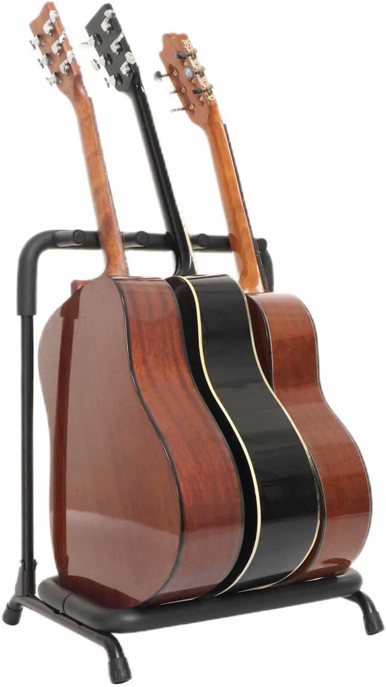 Foldable 3-position guitar stand, with a foldable design, suitable for the ukulele stand in the recording studio.