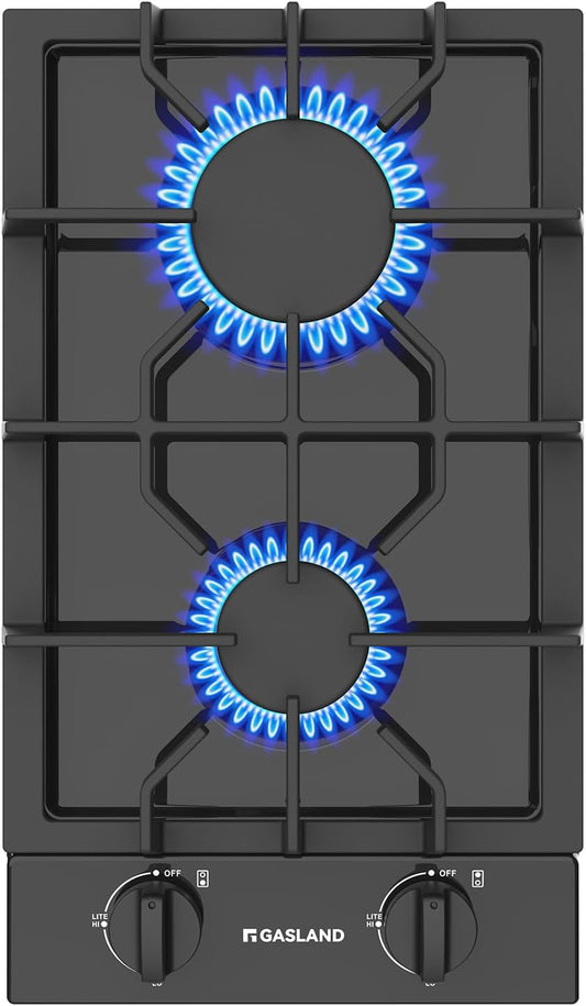30" Professional 5-Burner Gas Range, Cast Iron Griddle/Grill, NG/LPG Convertible 120V (Black, CSA Certified)