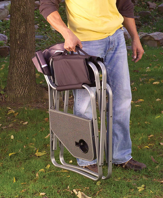 Folding chair with table and chair set
