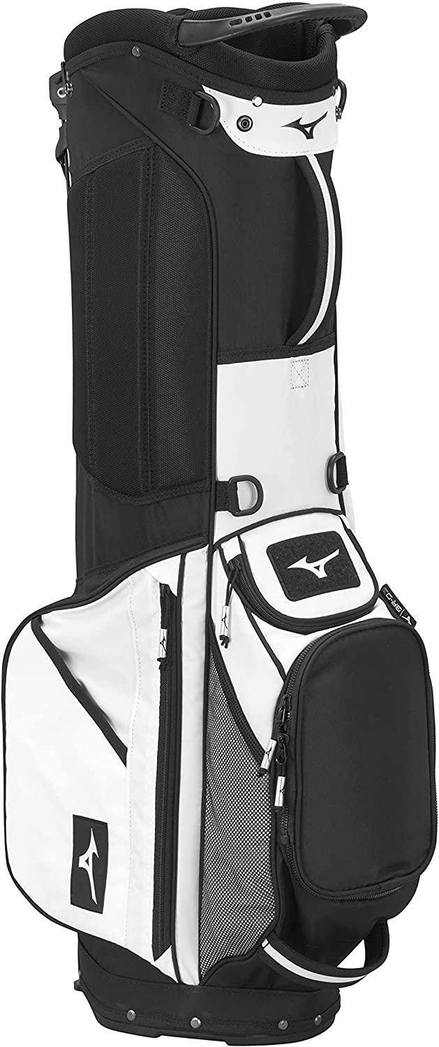 Mizuno BR-D3 Golf Stand Bag, 4-Way Top Cuff, 2 Full-Length Dividers, Dual Shoulder Straps, Full-Length Stand Legs, Insulated Drink Pouch