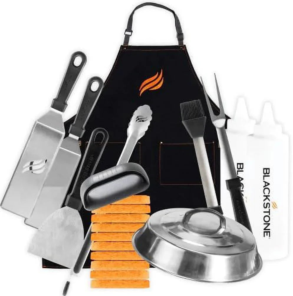 28 Inch Blackstone 2080 XL Griddle, 3-Burner Outdoor Flat Top Grill with Hood & Accessories Kit
