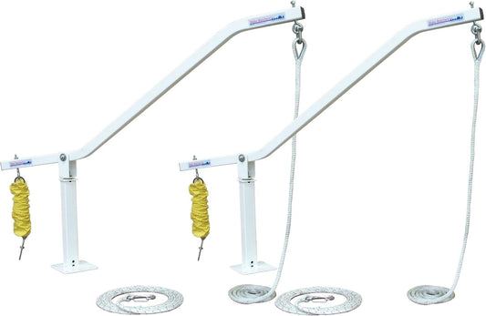 Dock Edge Side Mooring Arms and Wake Watcher Mooring System Lines and Hardware, 3500-Pound