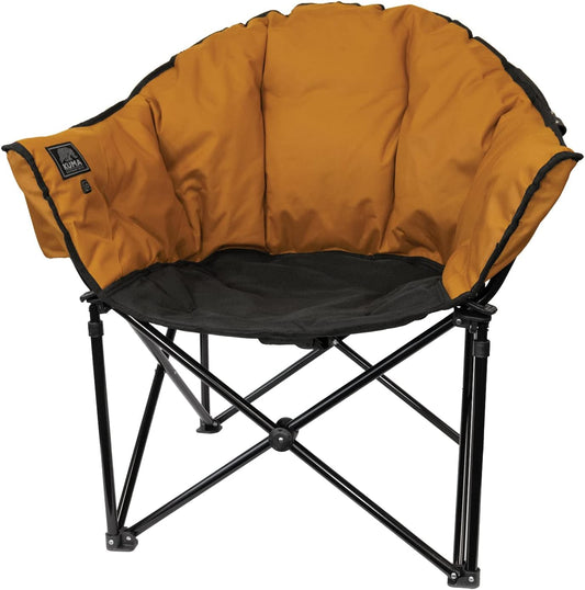 Heated Outdoor Camping Chair with Carry Bag, Portable Heated Seat for Camping & Sports (Heather Grey)