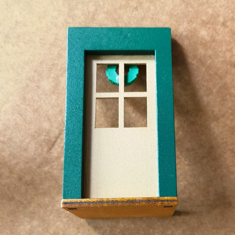 Wooden Christmas Door Ornament with Magnetic Attachment
