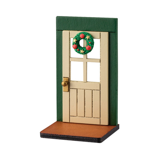 Wooden Christmas Door Ornament with Magnetic Attachment
