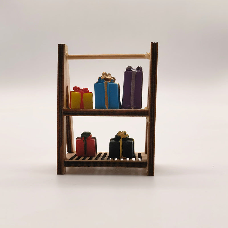 Mini resin Christmas gift bag ornament
