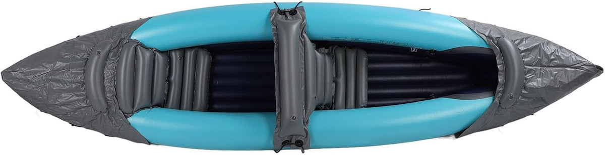 Human inflatable kayak, sunshade model, portable, sturdy and durable, suitable for anglers, rowers and rafters.
