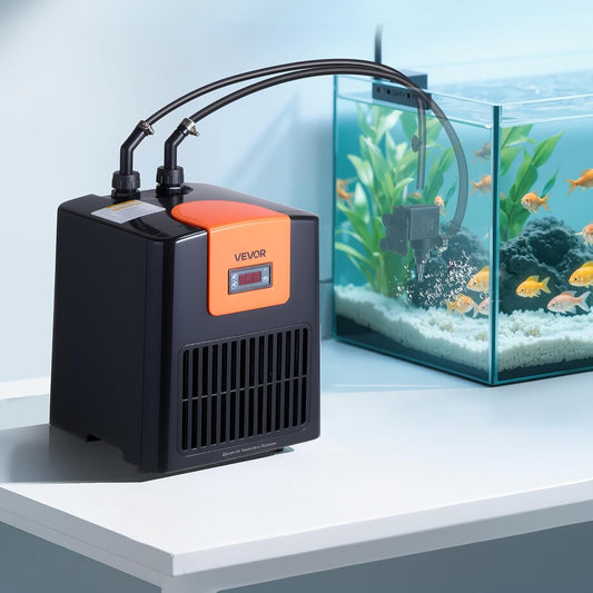 52 Gallon 1/10 HP Aquarium Chiller, Quiet Water Cooler for Fish Tank & Hydroponics