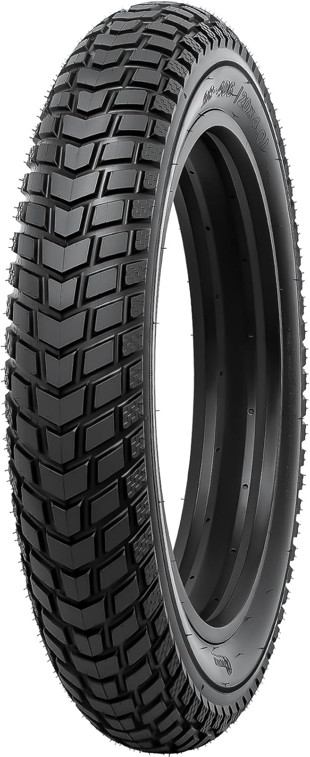 2Pcs 26×4.0 Fat Electric Bike Tires & 2Pcs Inner Tubes, Schrader Valve, All-Terrain