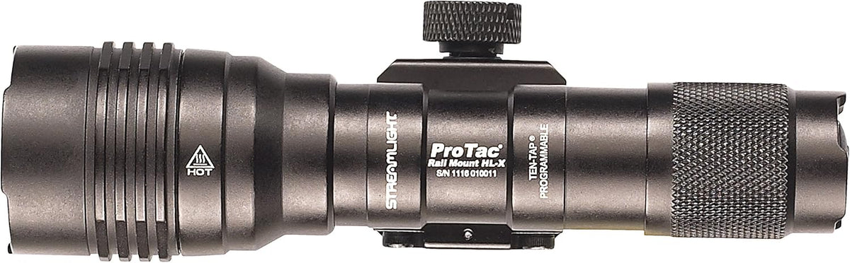 ProTac rail-mounted HL-X USB device, rechargeable USB battery, USB cable, holster and packaging box - 1000 lumens