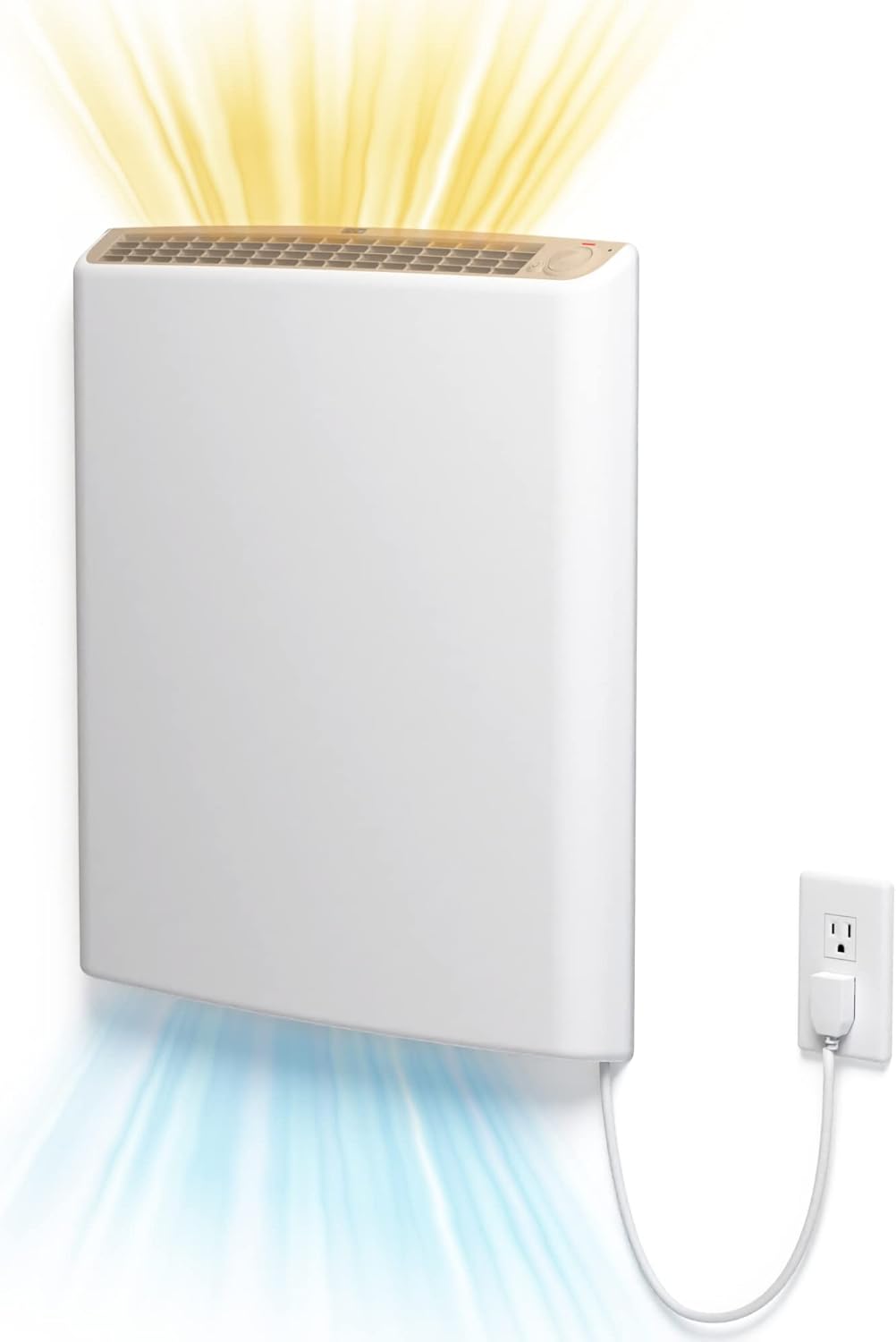 Envi Plug-in Electric Wall Heater, Energy Efficient, Quiet, Safe, 2-Min Install, USA Made