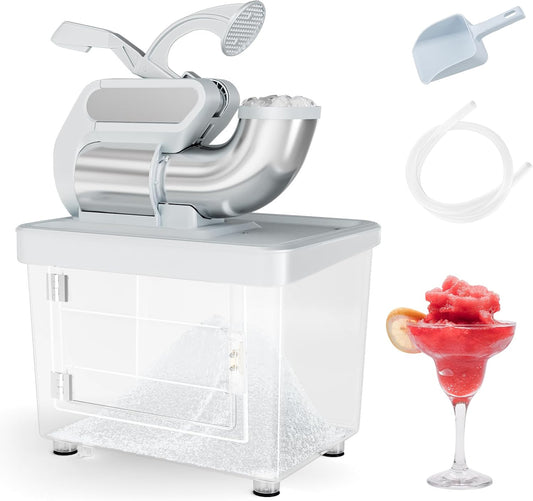 660LBS/H Commercial Ice Crusher 300W ETL 120V Double Blades Gray
