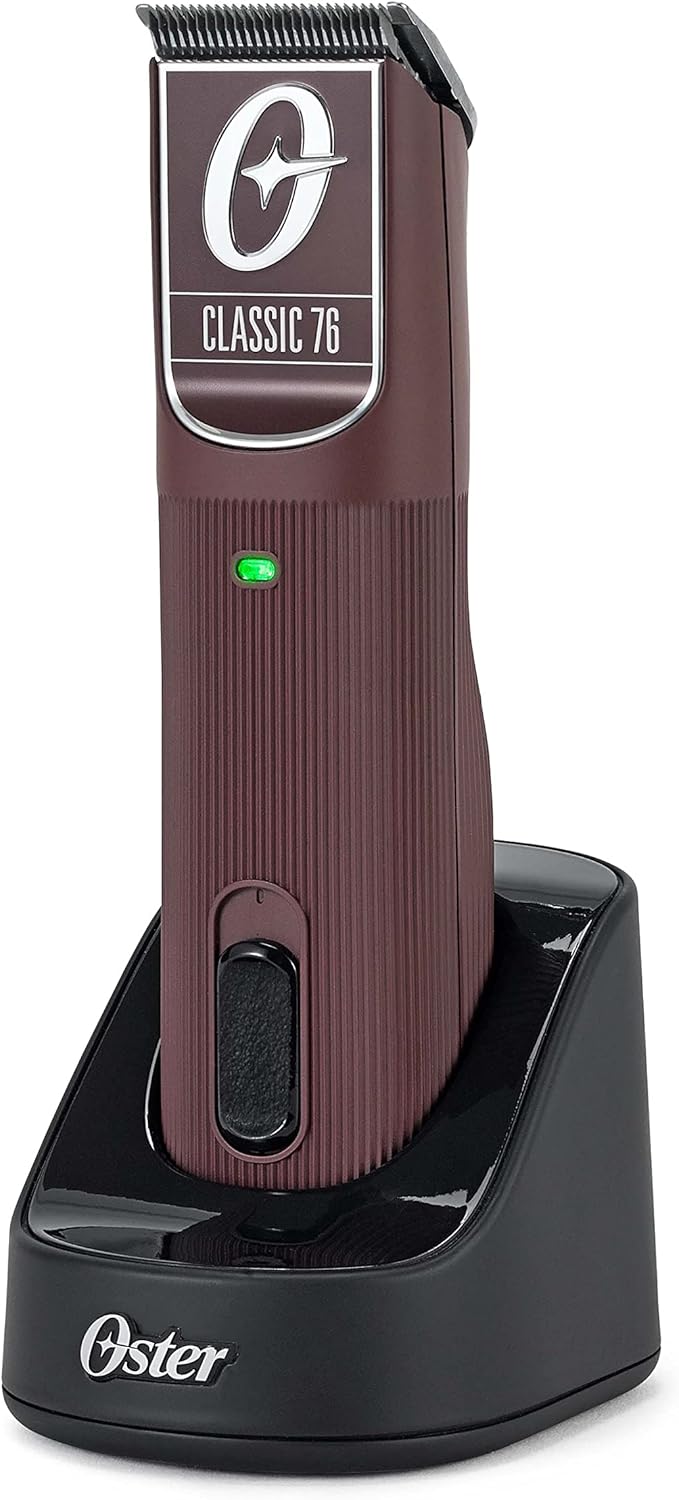 Professional Classic 76 Wireless Hair Clippers, Adjustable Speed, Black