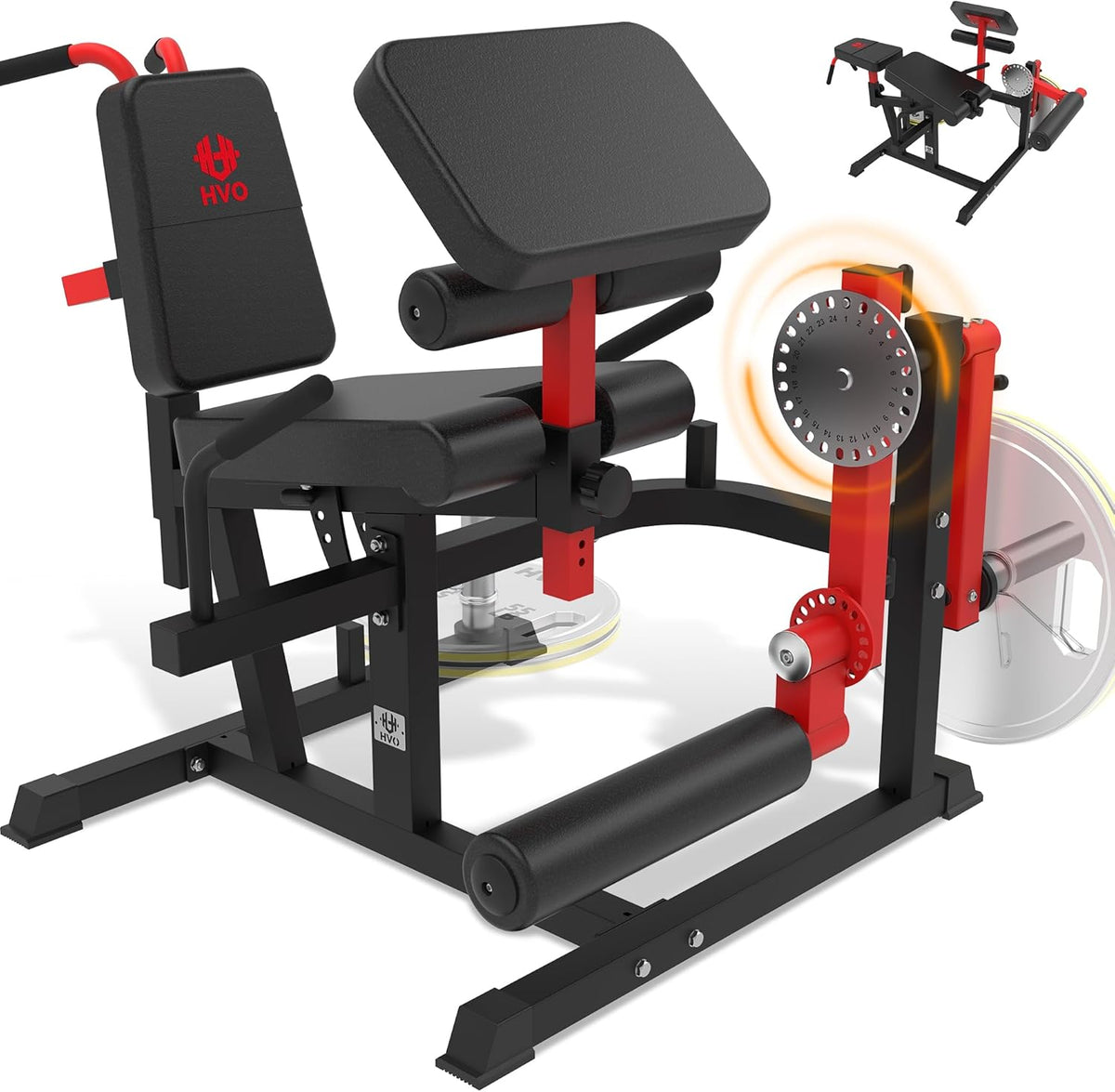 Leg Extension and Curl Machine - Home Gym Leg Extension Equipment - Leg Hamstring Exercise - Supine Sitting Position - Adjustable Size
